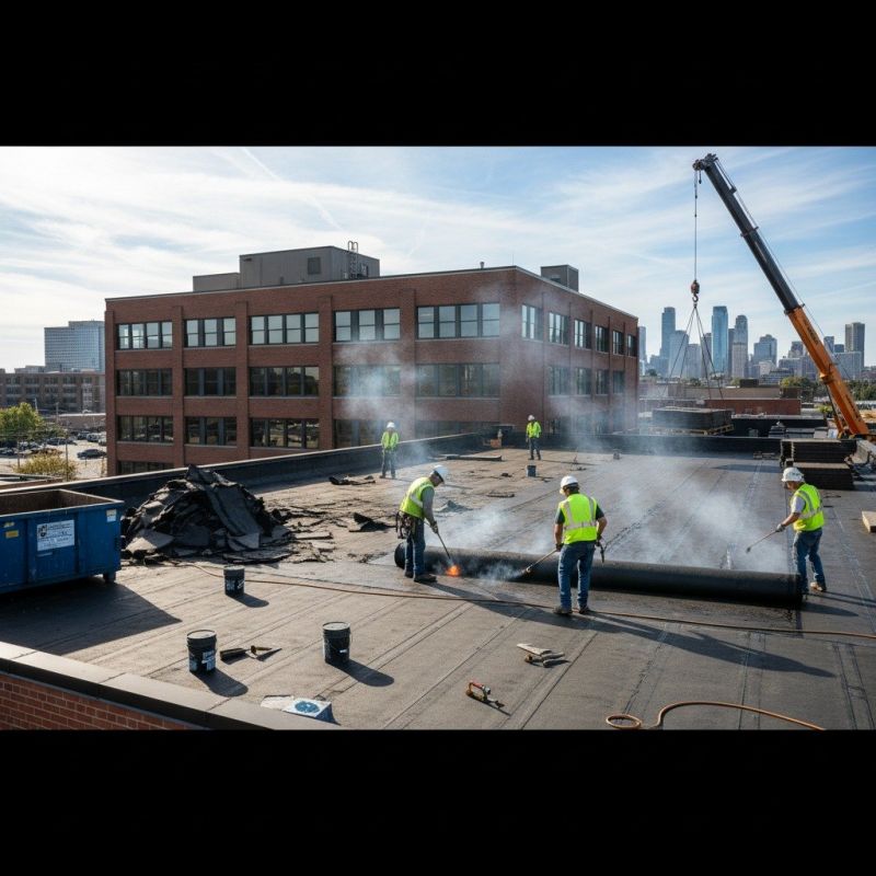 Flat Roof Replacement in Denver County, CO