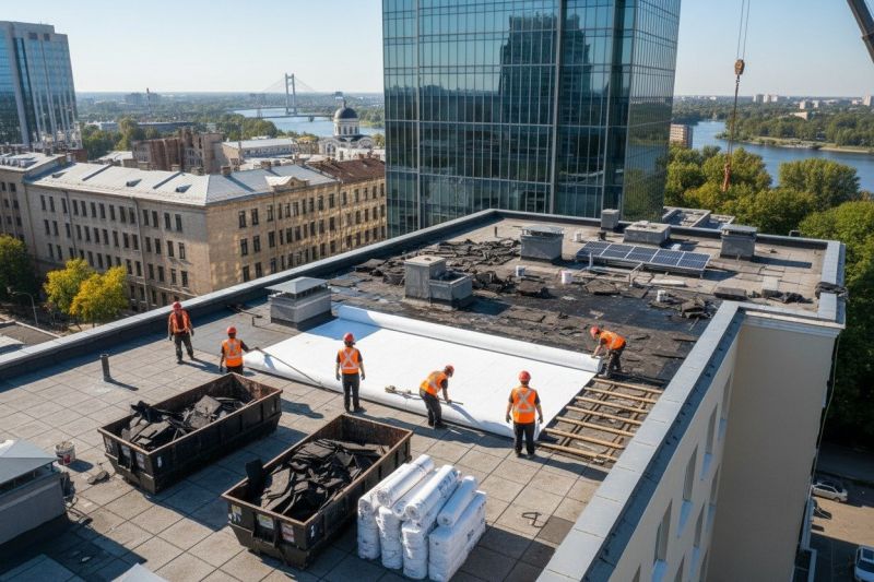 Single Ply Roof Replacement in Denver County, CO