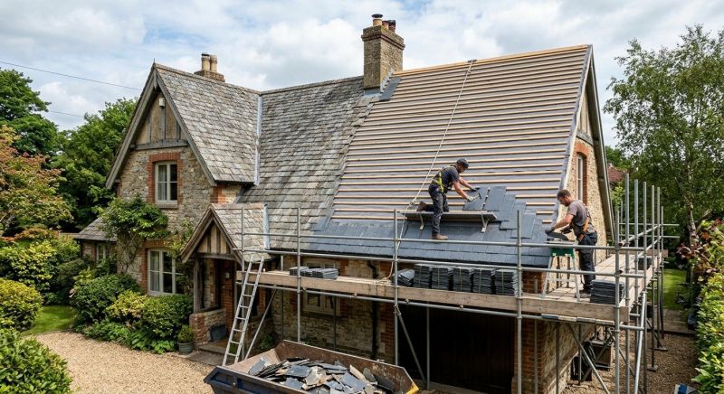 Slate Roof Replacement in Bailey, CO