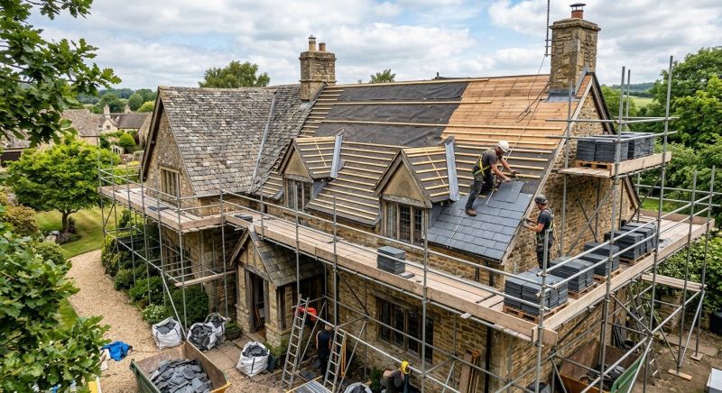 Slate Roof Replacement in Castle Rock, CO