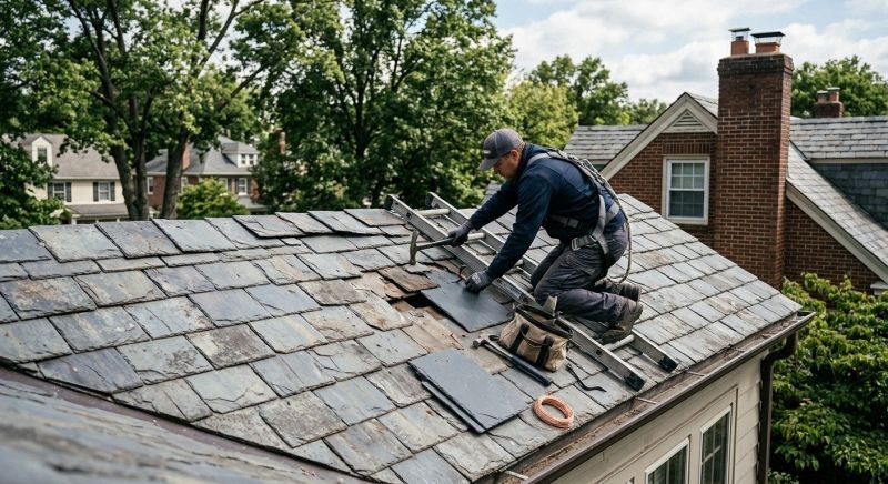 Slate Shingles Repair in Jefferson County, CO