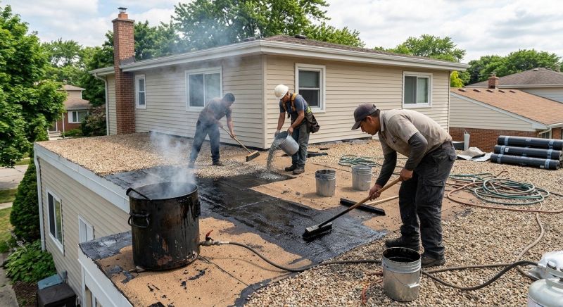 Tar And Gravel Roof Repair in Denver County, CO